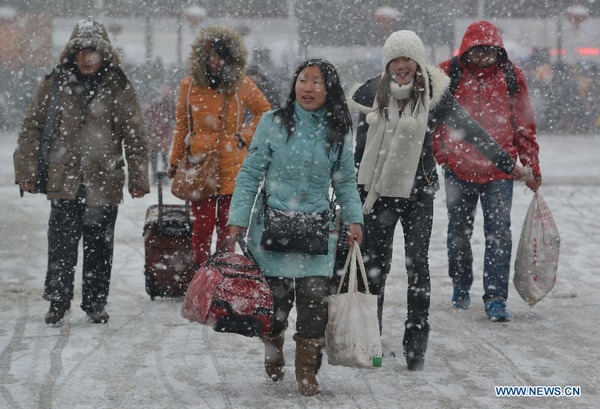 Snow envelops Anhui
