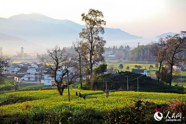 Travel destination in spring: Xiuning county in Anhui